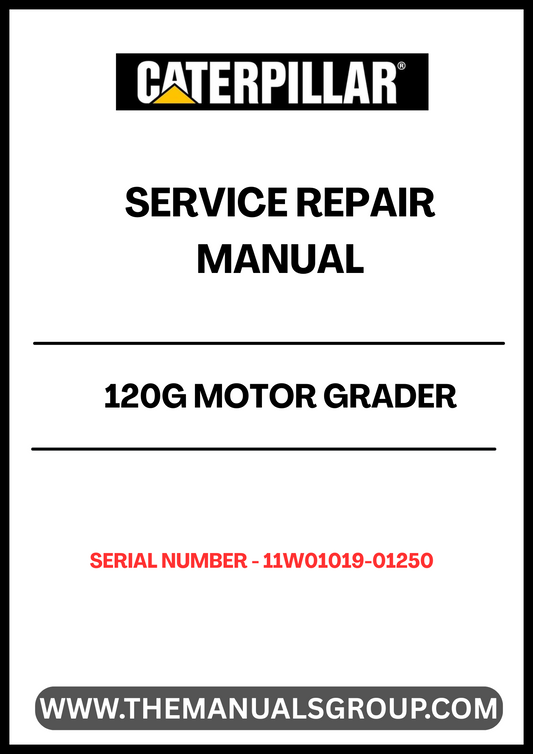 Unlock the full potential of your CAT 120G Motor Grader with our comprehensive Service Repair Manual, specifically designed for serial numbers 11W01019-01250. This manual is an essential resource for operators and technicians alike, providing detailed insights into maintenance, troubleshooting, and repair procedures tailored to the powerful 3304 engine.