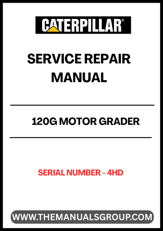 Unlock the full potential of your CAT 120G Motor Grader with our comprehensive Service Repair Manual, specifically designed for serial number 4HD. This manual is an essential resource for both seasoned professionals and DIY enthusiasts, providing detailed instructions and insights to keep your equipment running smoothly.