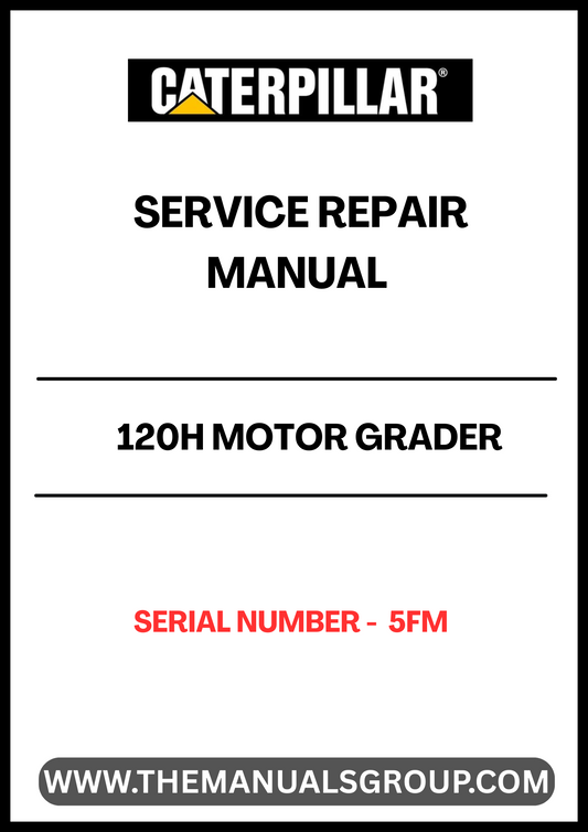 Unlock the full potential of your CAT 120H Motor Grader with our comprehensive Service Repair Manual, specifically designed for serial number 5FM. This manual is an essential resource for both seasoned professionals and DIY enthusiasts, providing detailed instructions and insights to keep your equipment running smoothly.