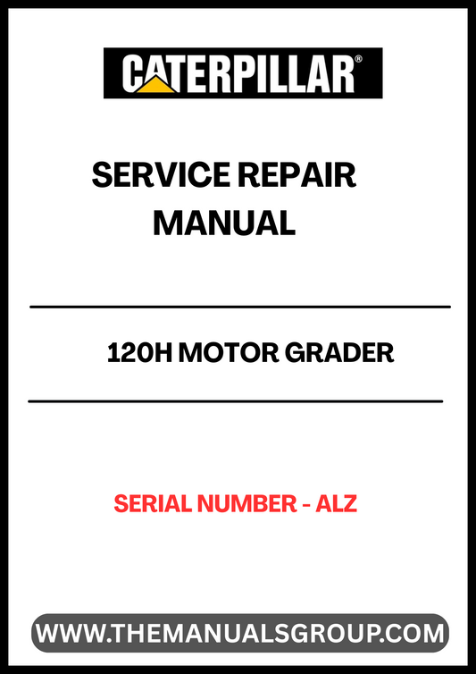 Unlock the full potential of your CAT 120H Motor Grader with our comprehensive Service Repair Manual, specifically designed for serial number ALZ. This manual is an essential resource for both seasoned professionals and DIY enthusiasts, providing detailed instructions and insights to keep your equipment running smoothly.