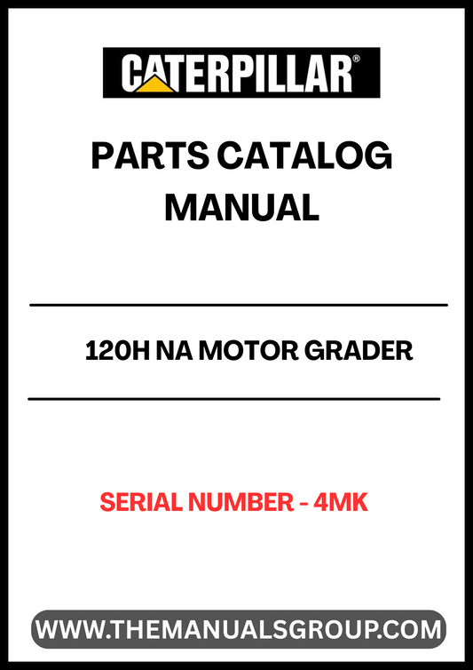 Discover the essential CAT 120H NA Motor Grader Parts Catalog Manual, specifically designed for serial number 4MK. This comprehensive manual serves as your go-to resource for identifying and sourcing the right parts for your motor grader, ensuring optimal performance and longevity.