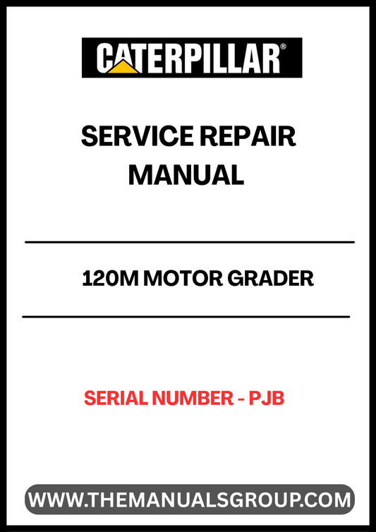 Unlock the full potential of your CAT 120M Motor Grader with our comprehensive Service Repair Manual, specifically designed for serial number PJB. This manual is an essential resource for both seasoned professionals and DIY enthusiasts, providing detailed instructions and insights to keep your equipment running smoothly.