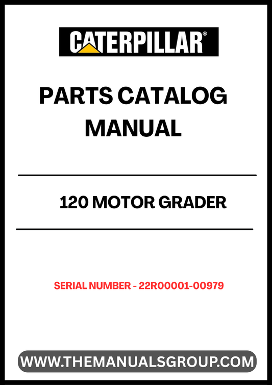 Enhance the performance and longevity of your CAT 120 Motor Grader with our comprehensive Parts Catalog Manual, specifically designed for serial numbers 22R00001-00979. This manual serves as an essential resource for identifying and sourcing the right parts, ensuring your equipment operates at peak efficiency.
