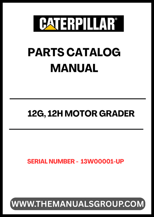 Discover the essential CAT 12G and 12H Motor Grader Parts Catalog Manual, specifically designed for serial numbers 13W00001 and up. This comprehensive manual is your go-to resource for understanding the intricate components of your grader, ensuring you have the right parts at your fingertips for optimal performance.