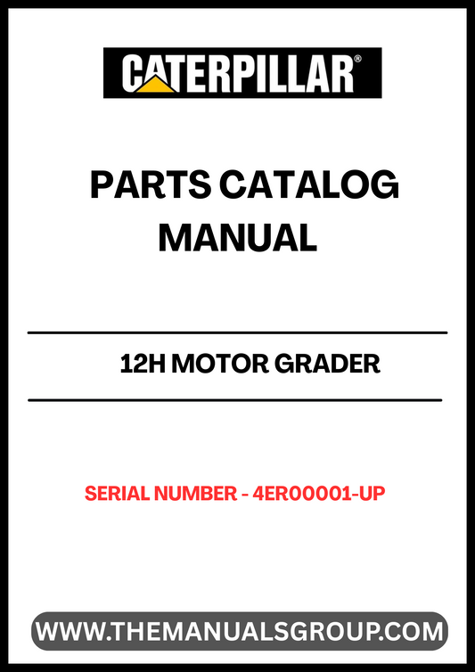 Discover the essential CAT 12H Motor Grader Parts Catalog Manual, specifically designed for models with serial number 4ER00001 and up, powered by the reliable 3306 engine. This comprehensive manual serves as your go-to resource for identifying and sourcing the right parts for your grader, ensuring optimal performance and longevity.