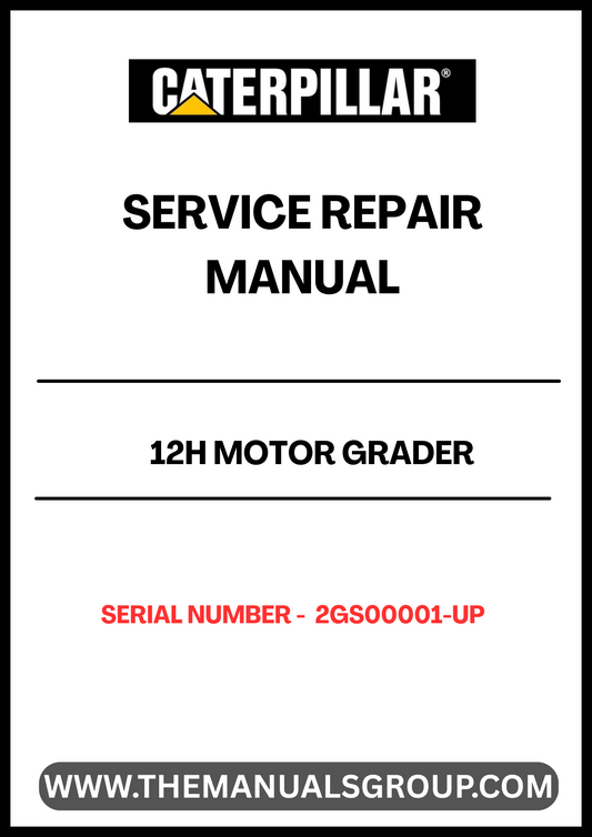 Introducing the CAT 12H Motor Grader Service Repair Manual, specifically designed for models with serial numbers 2GS00001 and up, powered by the reliable 3306 engine. This comprehensive manual is an essential resource for technicians and operators, providing detailed instructions and insights to ensure optimal performance and maintenance of your grader.