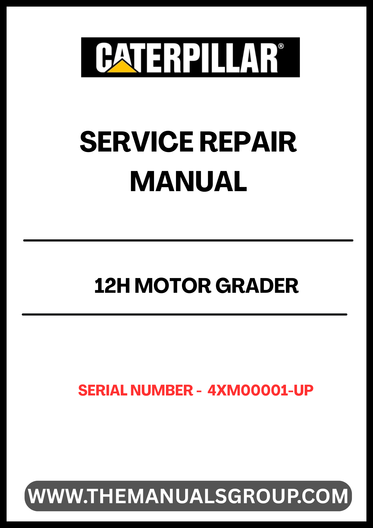 Enhance your maintenance capabilities with the CAT 12H Motor Grader Service Repair Manual, specifically designed for models with serial numbers 4XM00001 and up. This comprehensive guide is powered by the reliable 3306 engine, ensuring you have the right information at your fingertips for efficient repairs and servicing.
