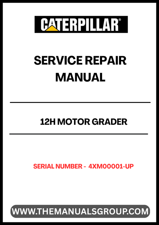 Enhance your maintenance capabilities with the CAT 12H Motor Grader Service Repair Manual, specifically designed for models with serial numbers 4XM00001 and up. This comprehensive guide is powered by the reliable 3306 engine, ensuring you have the right information at your fingertips for efficient repairs and servicing.