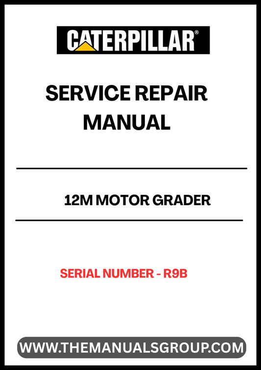 Unlock the full potential of your CAT 12M Motor Grader with our comprehensive Service Repair Manual, specifically designed for serial number R9B. This manual is an essential resource for technicians and operators alike, providing detailed instructions and in