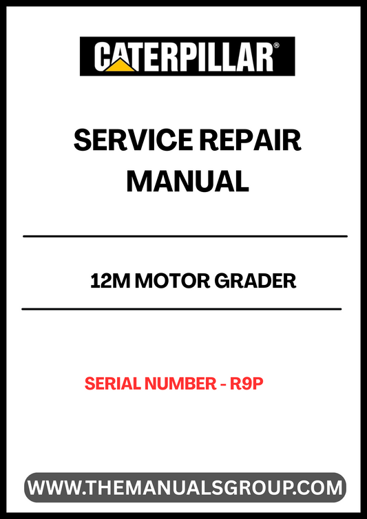 Unlock the full potential of your CAT 12M Motor Grader with our comprehensive Service Repair Manual, specifically designed for serial number R9P. This manual is an essential resource for technicians and operators alike, providing detailed insights into maintenance, troubleshooting, and repair procedures tailored to your machine.