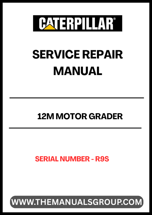 Unlock the full potential of your CAT 12M Motor Grader with our comprehensive Service Repair Manual, specifically designed for serial number R9S. This manual is an essential resource for both seasoned professionals and DIY enthusiasts, providing detailed instructions and insights to keep your equipment running smoothly.