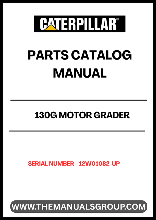 Enhance the performance and longevity of your CAT 130G Motor Grader with our comprehensive Parts Catalog Manual, specifically designed for serial numbers 12W01082 and up. This manual is an essential resource for operators and technicians, providing detailed diagrams and part numbers to ensure you find the exact components you need for maintenance and repairs.