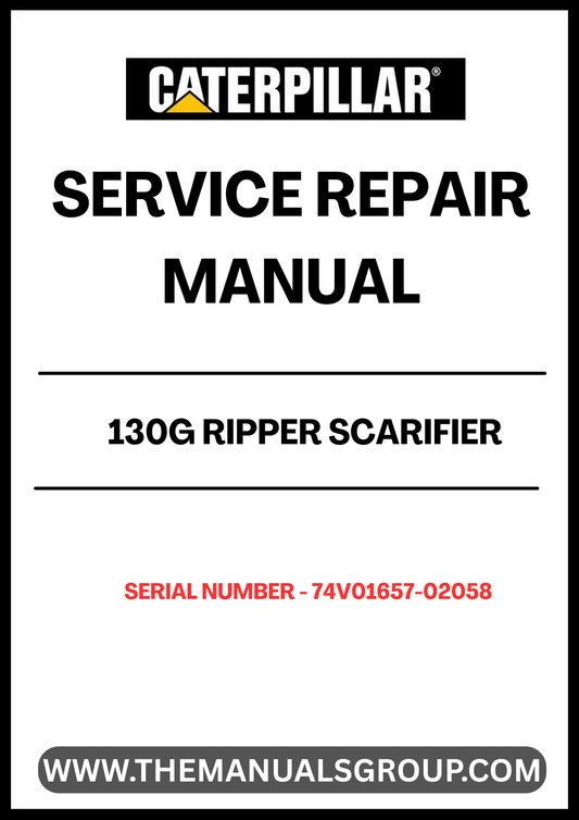 Enhance the performance and longevity of your CAT 130G Ripper Scarifier with our comprehensive Service Repair Manual, specifically designed for serial numbers 74V01657-02058. This manual is an essential resource for operators and technicians, providing detailed instructions and insights to keep your equipment running smoothly.