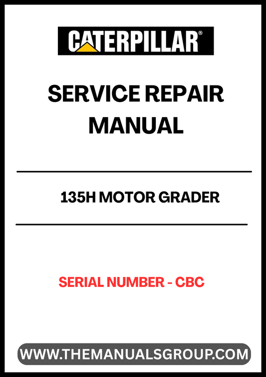 Unlock the full potential of your CAT 135H Motor Grader with our comprehensive Service Repair Manual, specifically designed for serial number CBC. This manual is an essential resource for both seasoned professionals and DIY enthusiasts, providing detailed instructions and insights to keep your equipment running smoothly.