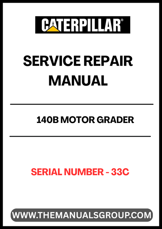 Unlock the full potential of your CAT 140B Motor Grader with our comprehensive Service Repair Manual, specifically designed for serial number 33C. This manual is an essential resource for both seasoned professionals and DIY enthusiasts, providing detailed instructions and insights to keep your equipment running smoothly.