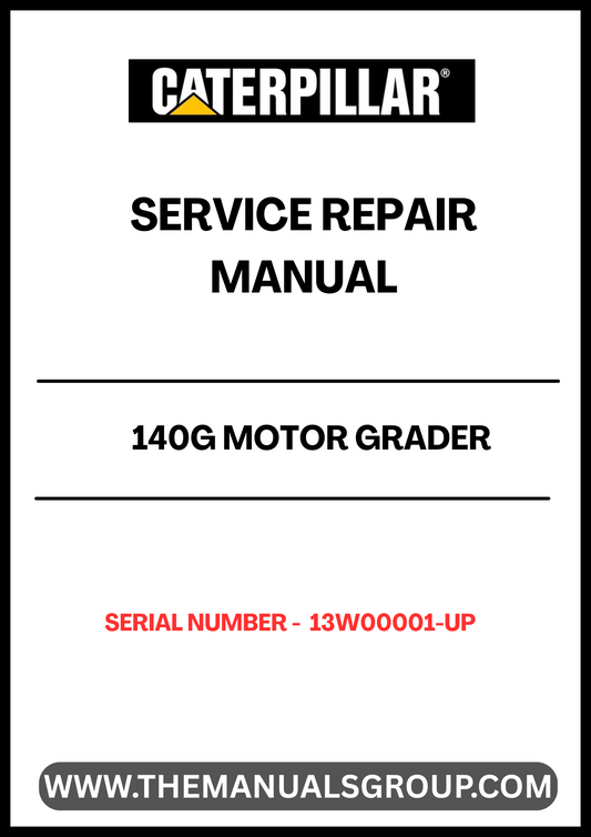 Unlock the full potential of your CAT 140G Motor Grader with our comprehensive Service Repair Manual, specifically designed for serial numbers 13W00001 and up. This manual is an essential resource for anyone looking to maintain or repair their grader powered by the reliable 3306 engine.