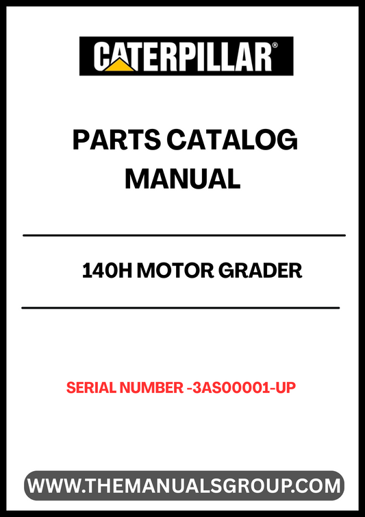 Discover the essential CAT 140H Motor Grader Parts Catalog Manual, specifically designed for models with serial number 3AS00001 and up, powered by the reliable 3306 engine. This comprehensive manual serves as your go-to resource for identifying and sourcing the right parts for your grader, ensuring optimal performance and longevity.