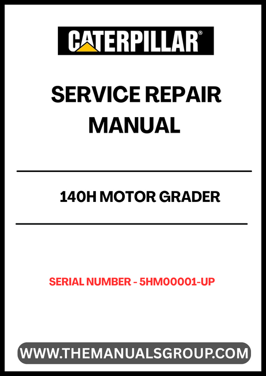 Discover the essential CAT 140H Motor Grader Service Repair Manual, specifically designed for models with serial numbers 5HM00001 and up, powered by the robust 3306B engine. This comprehensive manual is your go-to resource for maintaining and repairing your grader, ensuring optimal performance and longevity.