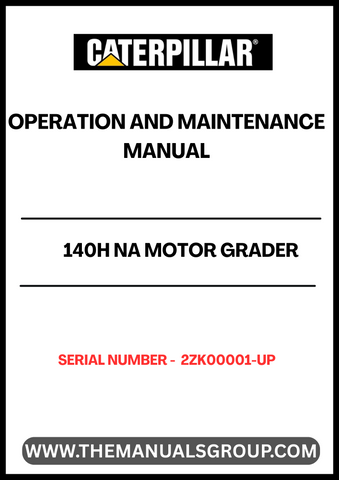 Enhance your operational efficiency with the CAT 140H NA Motor Grader Operation and Maintenance Manual, specifically designed for serial numbers 2ZK00001 and up. This comprehensive guide provides essential insights into the functionality and maintenance of your grader powered by the reliable 3306 engine, ensuring you get the most out of your equipment.