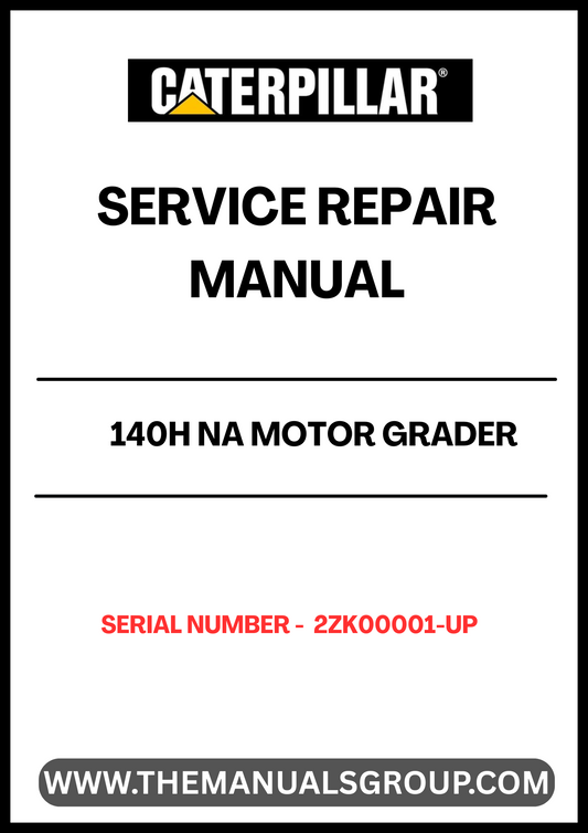 Unlock the full potential of your CAT 140H NA Motor Grader with our comprehensive Service Repair Manual, specifically designed for serial numbers 2ZK00001 and up. This manual is an essential resource for operators and technicians, providing detailed insights into the maintenance and repair of your machine powered by the reliable 3306 engine.