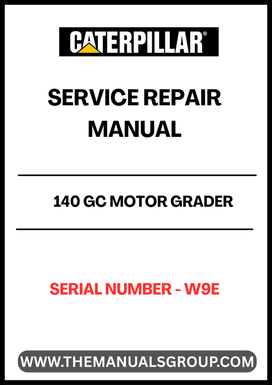 Unlock the full potential of your CAT 140 GC Motor Grader with our comprehensive Service Repair Manual, specifically designed for serial number W9E. This manual is an essential resource for operators and technicians alike, providing detailed instructions and insights to ensure optimal performance and longevity of your equipment.