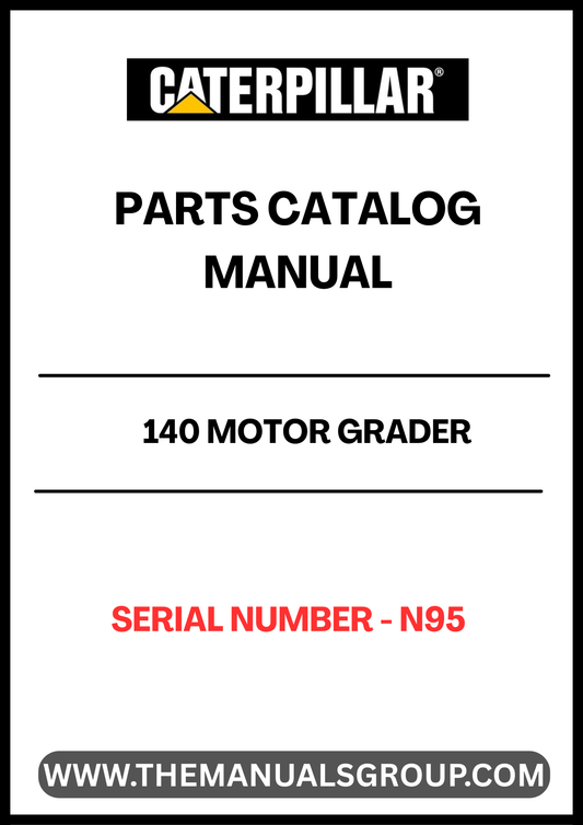 Enhance the performance and longevity of your CAT 140 Motor Grader with our comprehensive Parts Catalog Manual, specifically designed for serial number N95. This essential resource provides detailed diagrams and part numbers, ensuring you can easily identify and source the components you need for maintenance and repairs.