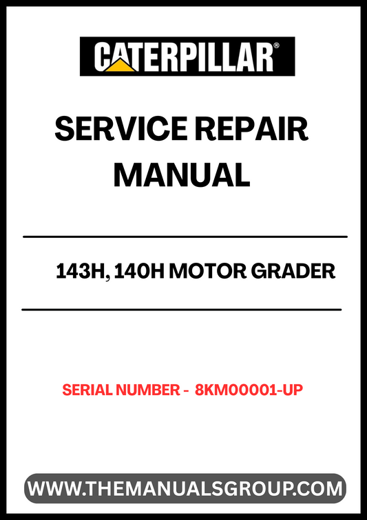 Unlock the full potential of your CAT 143H and 140H Motor Grader with our comprehensive Service Repair Manual, specifically designed for serial numbers 8KM00001 and up. This manual is an essential resource for operators and technicians, providing detailed insights into maintenance, troubleshooting, and repair procedures tailored for the powerful 3306 engine.