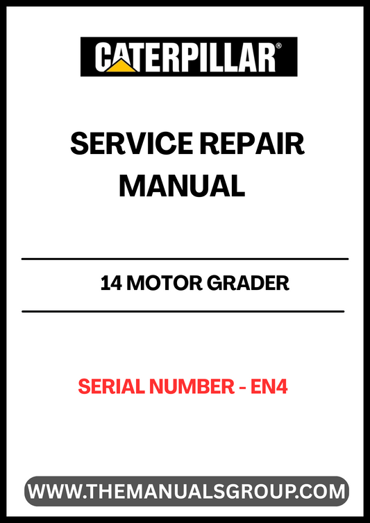 Unlock the full potential of your CAT 14 Motor Grader with our comprehensive Service Repair Manual, specifically designed for serial number EN4. This manual is an essential resource for both seasoned professionals and DIY enthusiasts, providing detailed instructions and insights to keep your equipment running smoothly.