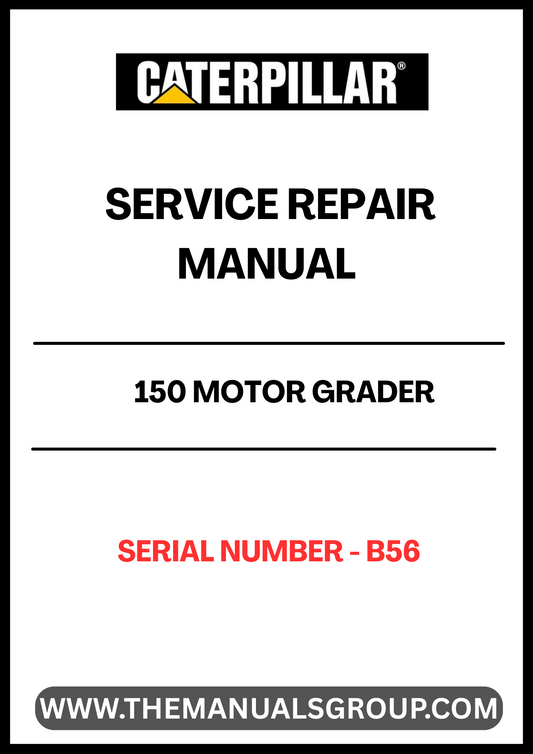 Unlock the full potential of your CAT 150 Motor Grader with the comprehensive Service Repair Manual, specifically designed for serial number B56. This manual is an essential resource for both seasoned professionals and DIY enthusiasts, providing detailed instructions and insights to keep your equipment running smoothly.