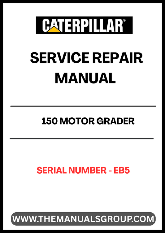 Unlock the full potential of your CAT 150 Motor Grader with our comprehensive Service Repair Manual, specifically designed for serial number EB5. This manual is an essential resource for both seasoned professionals and DIY enthusiasts, providing detailed instructions and insights to keep your equipment running smoothly.
