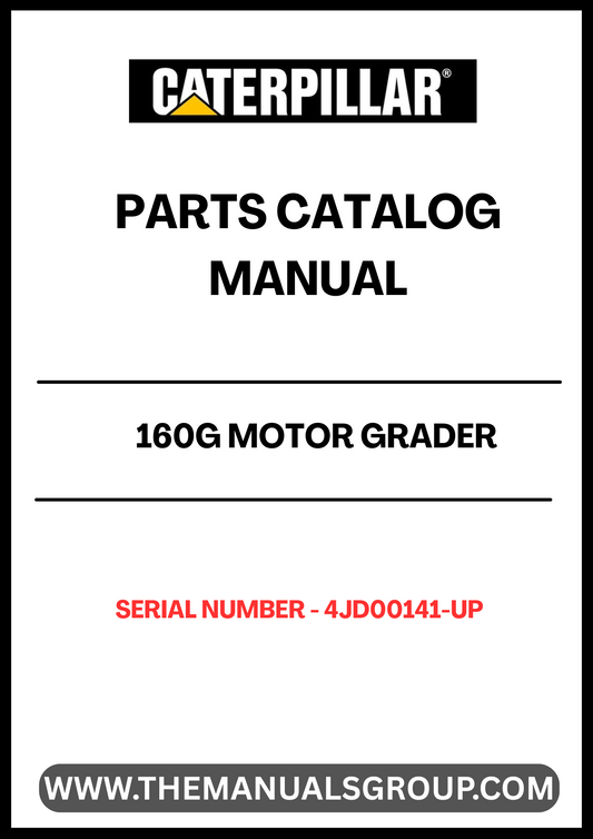 Enhance your maintenance and repair capabilities with the CAT 160G Motor Grader Parts Catalog Manual, specifically designed for models with serial number 4JD00141 and powered by the reliable 3306 engine. This comprehensive manual serves as an essential resource for identifying and sourcing the right parts for your grader, ensuring optimal performance and longevity.