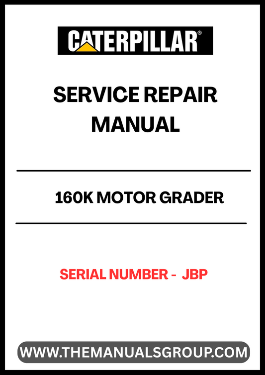 Enhance your maintenance capabilities with the CAT 160K Motor Grader Service Repair Manual, specifically designed for models powered by the reliable 3306 engine. This comprehensive guide provides detailed instructions and diagrams, ensuring you have the necessary information to perform repairs and service tasks efficiently.