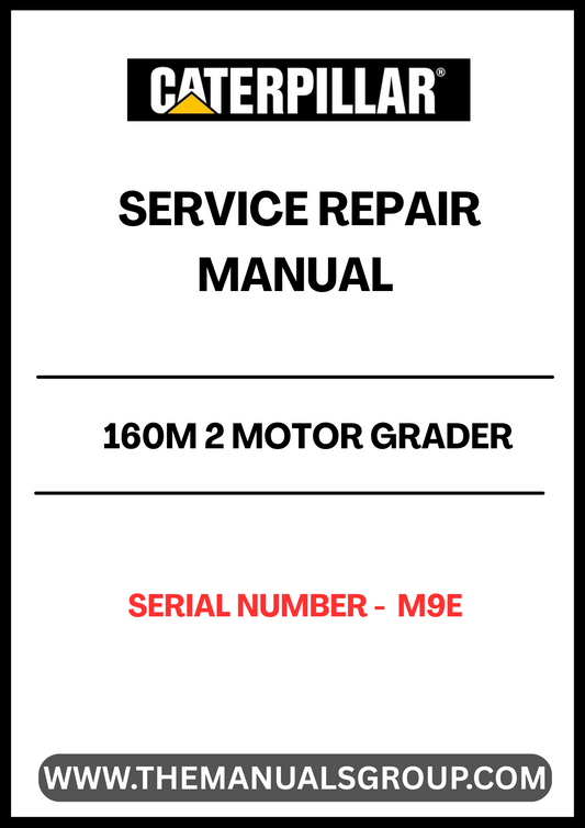 Unlock the full potential of your CAT 160M 2 Motor Grader with our comprehensive Service Repair Manual, specifically designed for serial number M9E. This manual is an essential resource for technicians and operators alike, providing detailed instructions and insights to ensure your equipment runs smoothly and efficiently.