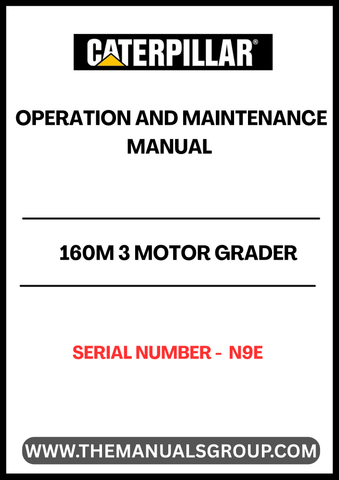 Enhance your operational efficiency with the CAT 160M 3 Motor Grader Operation and Maintenance Manual. This comprehensive guide is specifically designed for the S/N - N9E model, providing you with essential insights into the machine's functionality and upkeep. With clear instructions and detailed illustrations, you can ensure optimal performance and longevity of your grader.