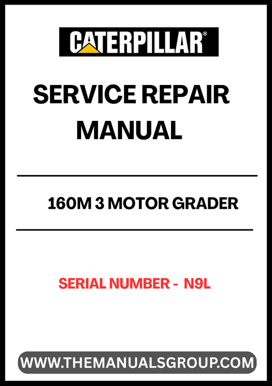 Unlock the full potential of your CAT 160M 3 Motor Grader with our comprehensive Service Repair Manual, specifically designed for serial number N9L. This manual is an essential resource for both seasoned professionals and DIY enthusiasts, providing detailed instructions and insights to keep your equipment running smoothly.