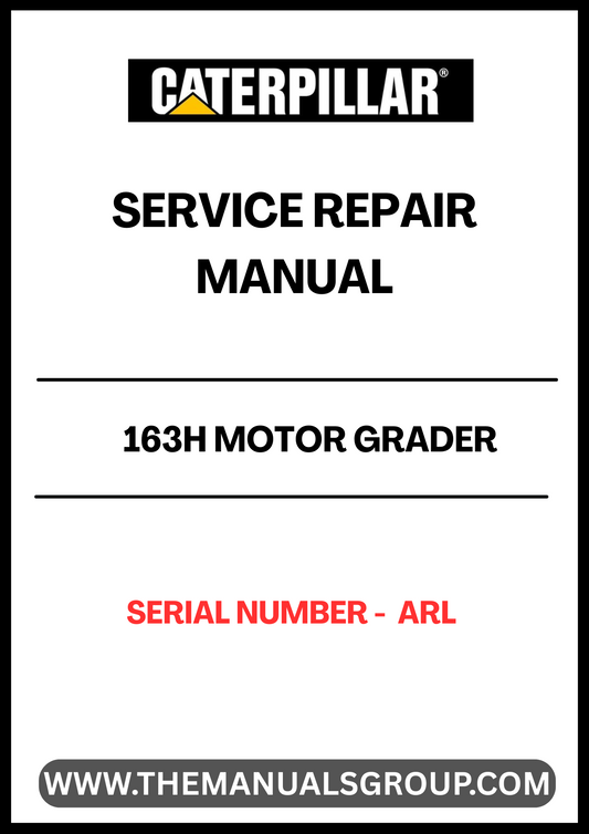 Unlock the full potential of your CAT 163H Motor Grader with our comprehensive Service Repair Manual, specifically designed for serial number ARL. This manual is an essential resource for both seasoned professionals and DIY enthusiasts, providing detailed instructions and insights to keep your equipment running smoothly.