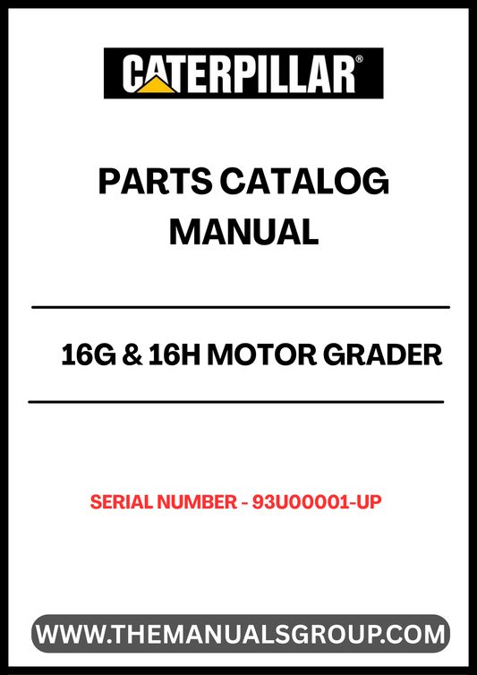 Enhance the performance and longevity of your CAT 16G and 16H motor graders with our comprehensive Parts Catalog Manual, specifically designed for serial numbers 93U00001 and up. This manual is an essential resource for operators and technicians, providing detailed diagrams and part numbers to ensure you find the exact components you need for maintenance and repairs.