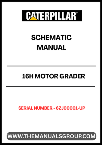 Unlock the full potential of your CAT 16H Motor Grader with the comprehensive Schematic Manual, specifically designed for serial numbers 6ZJ00001 and up. This manual is an essential resource for operators and technicians, providing detailed schematics that simplify troubleshooting and maintenance tasks.