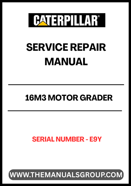 Unlock the full potential of your CAT 16M3 Motor Grader with our comprehensive Service Repair Manual, specifically designed for serial number E9Y. This manual is an essential resource for technicians and operators alike, providing detailed instructions and insights to ensure optimal performance and longevity of your equipment.