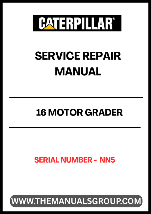 Discover the ultimate resource for maintaining your CAT 16 Motor Grader with our comprehensive Service Repair Manual, specifically designed for serial number NN5. This manual is an essential tool for both seasoned professionals and DIY enthusiasts, providing detailed instructions and insights to keep your equipment running smoothly.