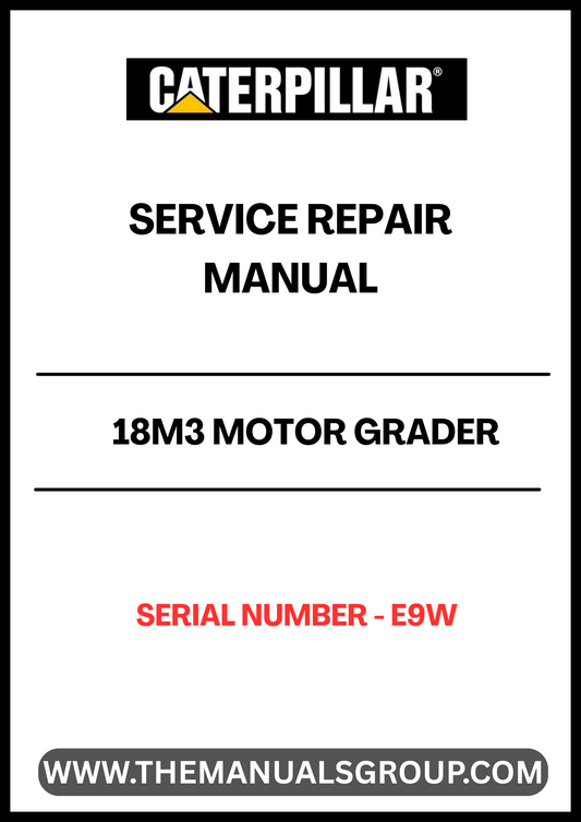 Enhance your maintenance capabilities with the CAT 18M3 Motor Grader Service Repair Manual, specifically designed for serial number E9W. This comprehensive guide provides detailed instructions and diagrams, ensuring you have the right information at your fingertips to keep your equipment running smoothly.