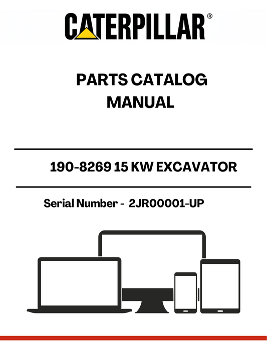 Discover the CAT 190-8269 15 KW Excavator Parts Catalog Manual, designed specifically for serial numbers 2JR00001 and up. This comprehensive manual is an essential resource for anyone looking to maintain or repair their CAT excavator, ensuring you have access to the most accurate and detailed information available.