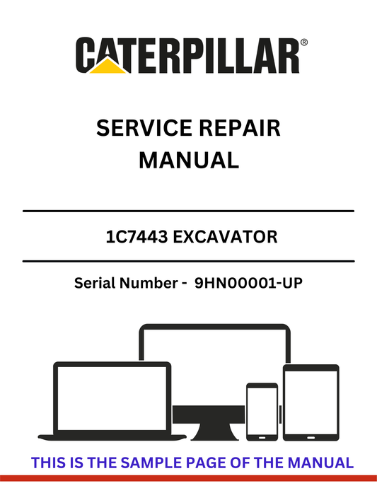 The CAT 1C7443 Excavator Service Repair Manual is an essential resource for maintaining and repairing your CAT excavator, specifically for serial numbers 9HN00001 and up. This comprehensive manual provides detailed instructions, diagrams, and specifications to ensure your machine operates at peak performance.