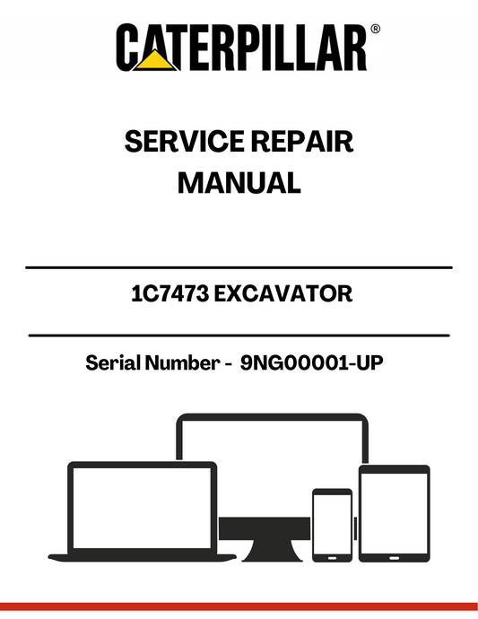 Enhance your maintenance capabilities with the CAT 1C7473 Excavator Service Repair Manual, specifically designed for serial numbers 9NG00001 and up. This comprehensive guide provides detailed instructions and diagrams, ensuring you have the right information at your fingertips to keep your excavator running smoothly.