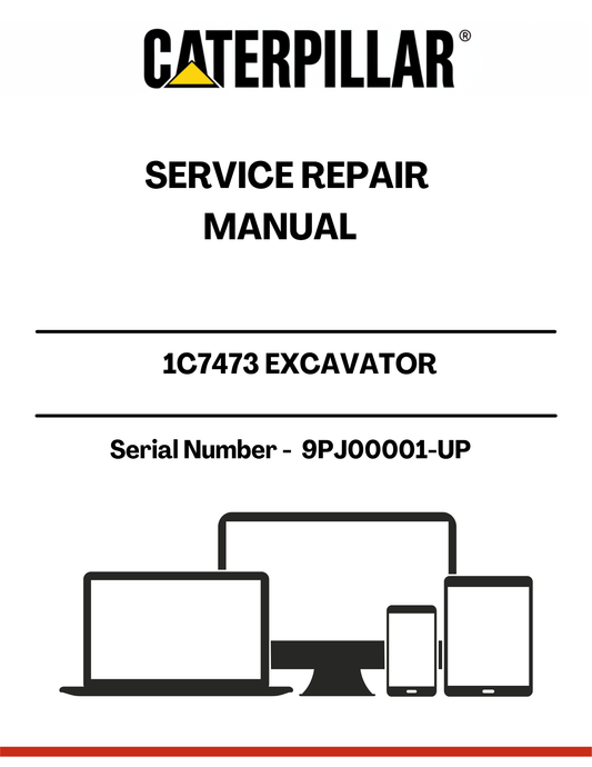 Ensure your CAT 1C7473 Excavator operates at peak performance with the comprehensive Service Repair Manual designed specifically for serial numbers 9PJ00001 and up. This manual is an essential resource for technicians and operators alike, providing detailed instructions and insights to tackle maintenance and repair tasks efficiently.