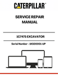 Introducing the CAT 1C7475 Excavator Service Repair Manual, designed specifically for models with serial numbers 1KS00001 and up. This comprehensive manual is an essential resource for technicians and operators, providing detailed instructions and insights to ensure your excavator operates at peak performance.