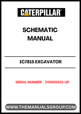 Discover the CAT 1C7815 Excavator Schematic Manual, designed specifically for models with serial number 5YM00001 and up. This comprehensive manual is an essential resource for operators and technicians, providing detailed schematics that simplify maintenance and repair tasks.
