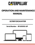 Enhance the performance and longevity of your CAT excavator with the CAT 1C7997 Operation and Maintenance Manual. Specifically designed for models with serial number 9PJ00001 and up, this comprehensive guide provides essential information for both operation and maintenance, ensuring your equipment runs smoothly and efficiently.