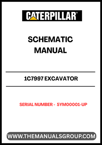 Introducing the CAT 1C7997 Excavator Schematic Manual, designed specifically for models with serial numbers 5YM00001 and up. This comprehensive manual is an essential resource for operators and technicians, providing detailed schematics that simplify maintenance and repair tasks.