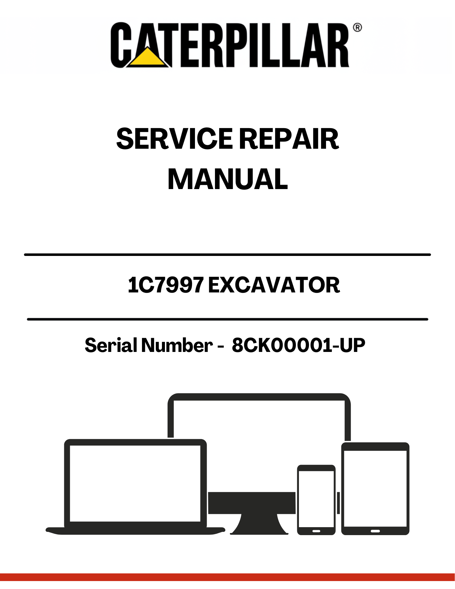 The CAT 1C7997 Excavator Service Repair Manual is an essential resource for maintaining and repairing your CAT excavator, specifically for serial numbers 8CK00001 and up. This comprehensive manual provides detailed instructions, diagrams, and specifications to ensure your machine operates at peak performance.